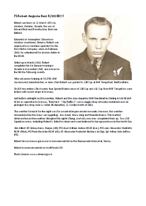 A preview of a PDF biography for Best, Robert Augusta
